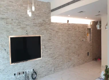 Wall Tiling with LED Installation