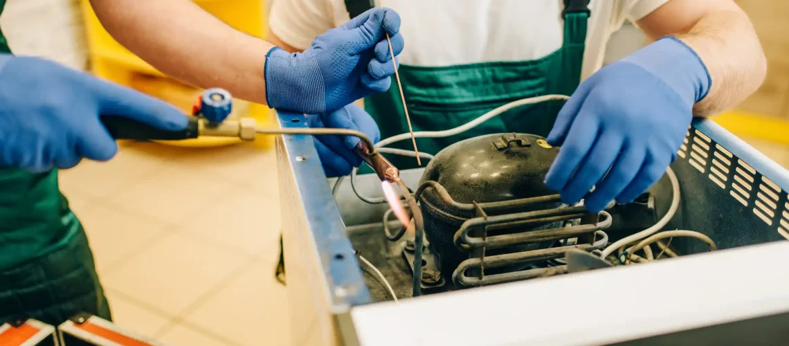 Commercial electrician installing complex electrical system and wiring infrastructure in modern Dubai office building ensuring business continuity and reliable power supply