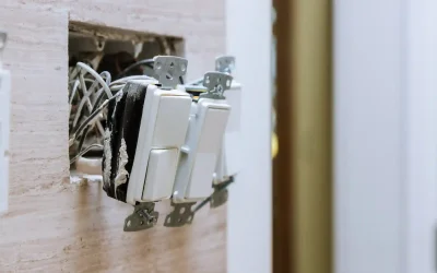 Professional electrician installing modern energy-efficient LED light fixtures in Dubai home ceiling ensuring proper wiring and secure mounting for brightness