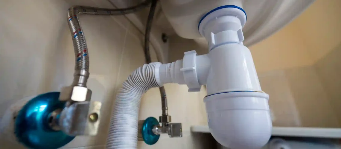 Professional plumber replacing damaged water pipe with new copper piping in Dubai property using welding tools ensuring leak-free connections and durability